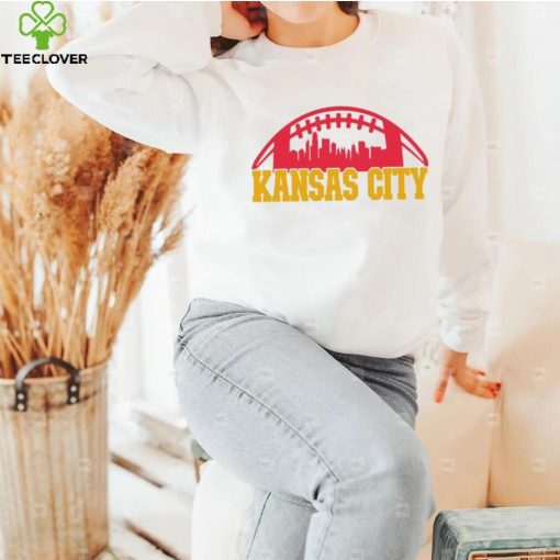 Official love Kansas City Football Skyline T Shirt