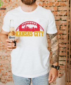 Official love Kansas City Football Skyline T Shirt