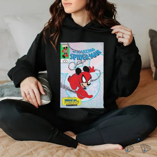 Official marvel Disney 100 Variant Cover Mickey The Amazing Spider Man Unisex T Shirt