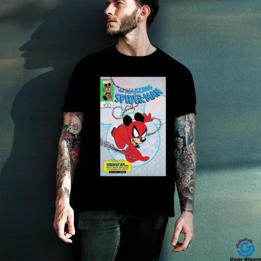 Official marvel Disney 100 Variant Cover Mickey The Amazing Spider Man Unisex T Shirt