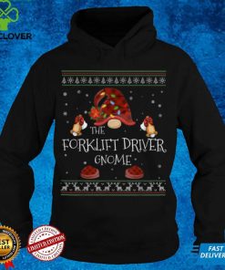 Official mb Forklift Driver Gnome Buffalo Plaid Christmas Ugly Style T Shirt