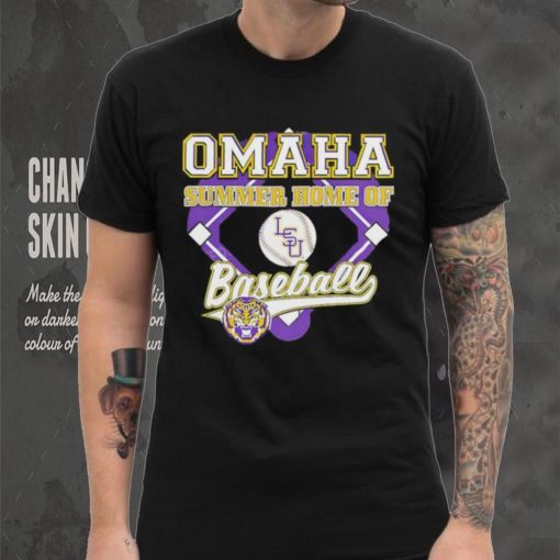 Official men’S College World Series 2023 Lsu Tigers Omaha Summer Home Of Baseball shirt