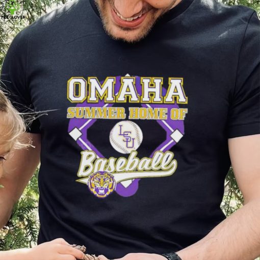 Official men’S College World Series 2023 Lsu Tigers Omaha Summer Home Of Baseball shirt