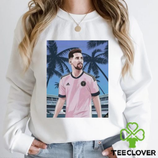 Official messi in Miami poster football soccer hoodie, sweater, longsleeve, shirt v-neck, t-shirt