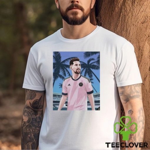 Official messi in Miami poster football soccer hoodie, sweater, longsleeve, shirt v-neck, t-shirt