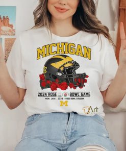 Official michigan 2024 Rose Bwl Game Shirt