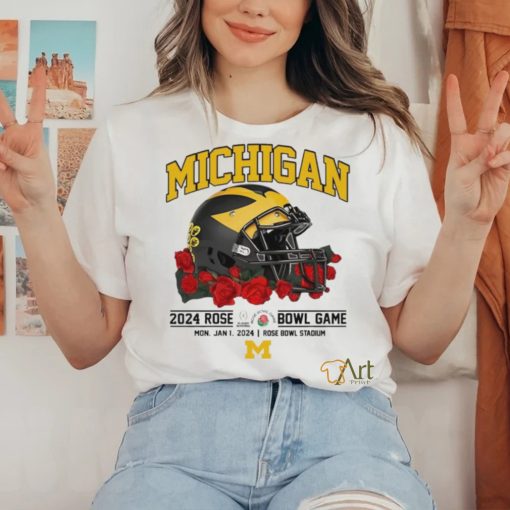 Official michigan 2024 Rose Bwl Game Shirt