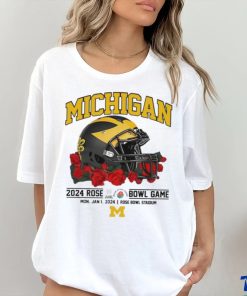 Official michigan 2024 Rose Bwl Game Shirt