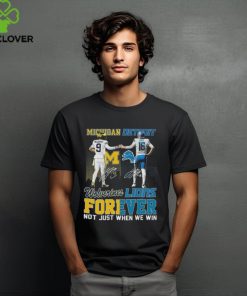 Official michigan Jj Mccarthy And Detroit Jared Goff Forever Not Just When We Win Signatures Shirt