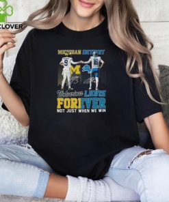 Official michigan Jj Mccarthy And Detroit Jared Goff Forever Not Just When We Win Signatures Shirt
