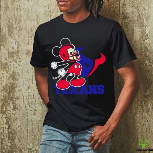 Official mickey Mouse cartoon NFL Houston Texans football player helmet logo hoodie, sweater, longsleeve, shirt v-neck, t-shirt