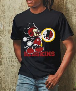 Official mickey Mouse cartoon NFL Washington Redskins football player helmet logo hoodie, sweater, longsleeve, shirt v-neck, t-shirt