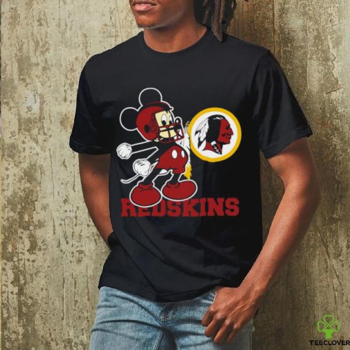 Official mickey Mouse cartoon NFL Washington Redskins football player helmet logo hoodie, sweater, longsleeve, shirt v-neck, t-shirt