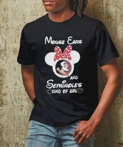 Official mickey mouse ears and florida state seminoles kind of girl shirt