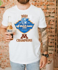 Official minnesota Football 2023 Quick Lane Bowl Champion Logo Shirt