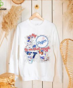 Official my love is on that count Los Angeles Dodgers team signatures shirt