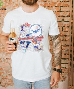 Official my love is on that count Los Angeles Dodgers team signatures shirt