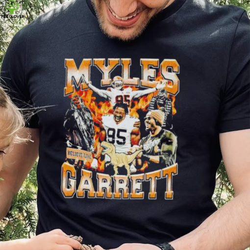 Official myles Garrett Jurassic Myles Dinosaur Grim Reaper Cleveland Browns shirt
