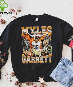 Official myles Garrett Jurassic Myles Dinosaur Grim Reaper Cleveland Browns shirt