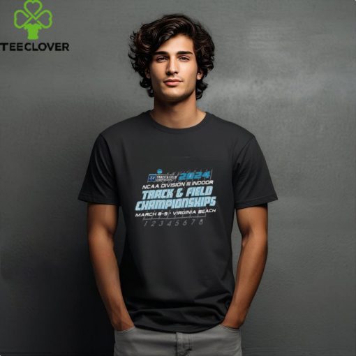 Official nCAA Division III Indoor Track & Field Championships 2024 Virginia Beach shirt