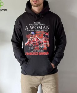 Official never Underestimate A Woman Who Is A Fan Of MotoGP And Loves Francesco Bagnaia T Shirt