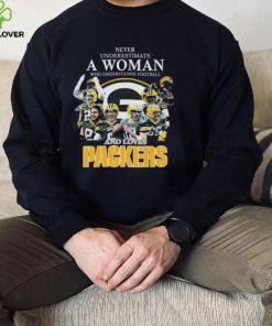 Official never underestimate a woman who understands football and loves Packers signatures 2022 hoodie, sweater, longsleeve, shirt v-neck, t-shirt