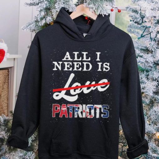 Official new England Patriots All I Need Patriots Not Love T Shirt