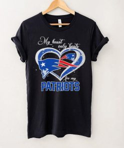 Official new England Patriots My Heart Only Beats Patriots T Shirt