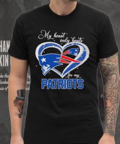 Official new England Patriots My Heart Only Beats Patriots T Shirt