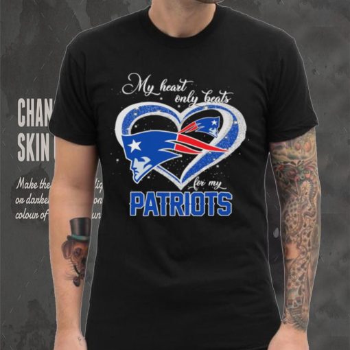 Official new England Patriots My Heart Only Beats Patriots T Shirt