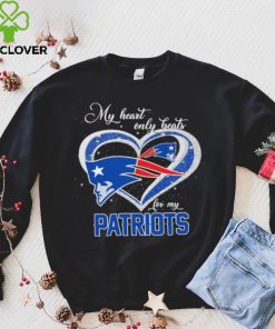 Official new England Patriots My Heart Only Beats Patriots T Shirt