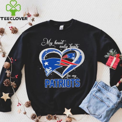 Official new England Patriots My Heart Only Beats Patriots T Shirt