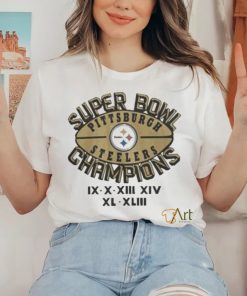 Official nfl Steelers 6 Time Super Bowl Champions 1970 Shirt