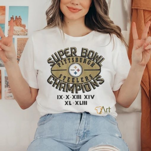 Official nfl Steelers 6 Time Super Bowl Champions 1970 Shirt