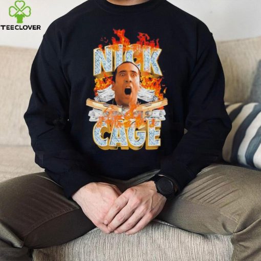 Official nick Cage Nicolas Cage dollar fire shirt