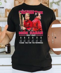 Official nick Saban Thanks Coach Of Alabama Crimson Tide 2007 2023 Signature Shirt 2 Official nick Saban Thanks Coach Of Alabama Crimson Tide 2007 2023 Signature Shirt
