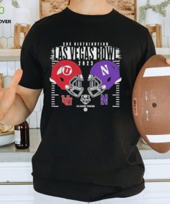 Official northwestern Wildcats vs Utah Utes Helmet SRS Distribution Las Vegas Bowl 2023 T Shirt