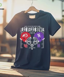 Official northwestern Wildcats vs Utah Utes Helmet SRS Distribution Las Vegas Bowl 2023 T Shirt