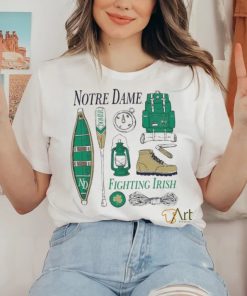Official notre Dame Fighting Irish Comfort Wash Camping Trip T Shirt