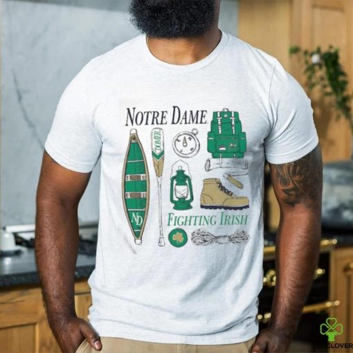 Official notre Dame Fighting Irish Comfort Wash Camping Trip T Shirt
