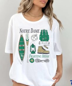 Official notre Dame Fighting Irish Comfort Wash Camping Trip T Shirt