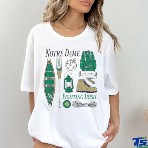 Official notre Dame Fighting Irish Comfort Wash Camping Trip T Shirt