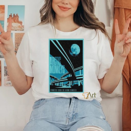 Official oct 1 2023 arctic monkeys tour los angeles ca poster shirt