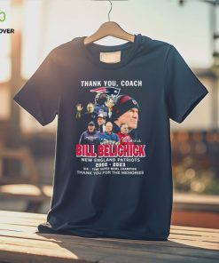Official official Bill Belichick New England Patriots Thank You, Coach 2000 2023 Signature Shirt 3 Official official Bill Belichick New England Patriots Thank You, Coach 2000 2023 Signature Shirt