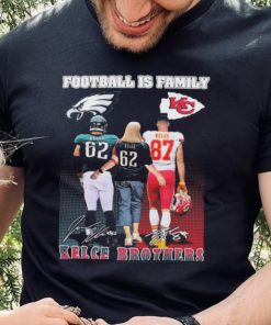 Official official Football Is Family Kelce Brothers Jason Kelce Sexy Batman And Travis Kelce Big Yeti Signatures hoodie, sweater, longsleeve, shirt v-neck, t-shirt