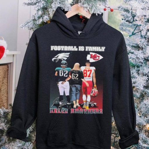 Official official Football Is Family Kelce Brothers Jason Kelce Sexy Batman And Travis Kelce Big Yeti Signatures hoodie, sweater, longsleeve, shirt v-neck, t-shirt