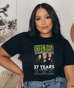 Official official Green Day The Saviors Tour 37 Years 1987 2024 Thank You For The Memories Signatures Shirt