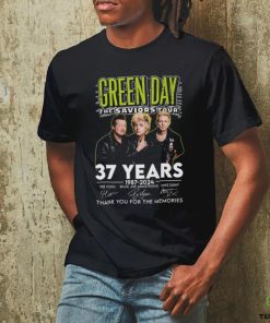 Official official Green Day The Saviors Tour 37 Years 1987 2024 Thank You For The Memories Signatures Shirt