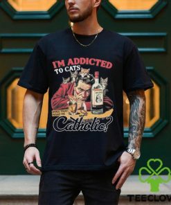 Official official I’m Addicted To Cats Does That Make Me Catholic Shirt 1 Official official I’m Addicted To Cats Does That Make Me Catholic Shirt