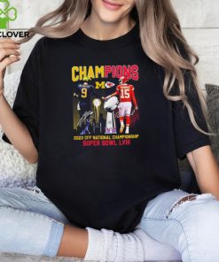 Official official Michigan and Kansas City McCarthy and Mahomes Champions 2023 CFP National championship And Super bowl LVIII shirt